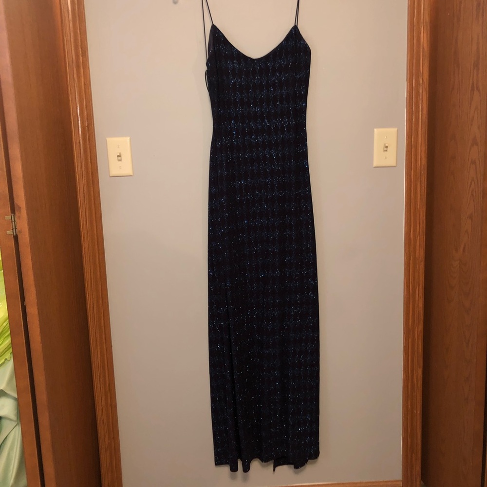 Dark blue and Black Prom Dress